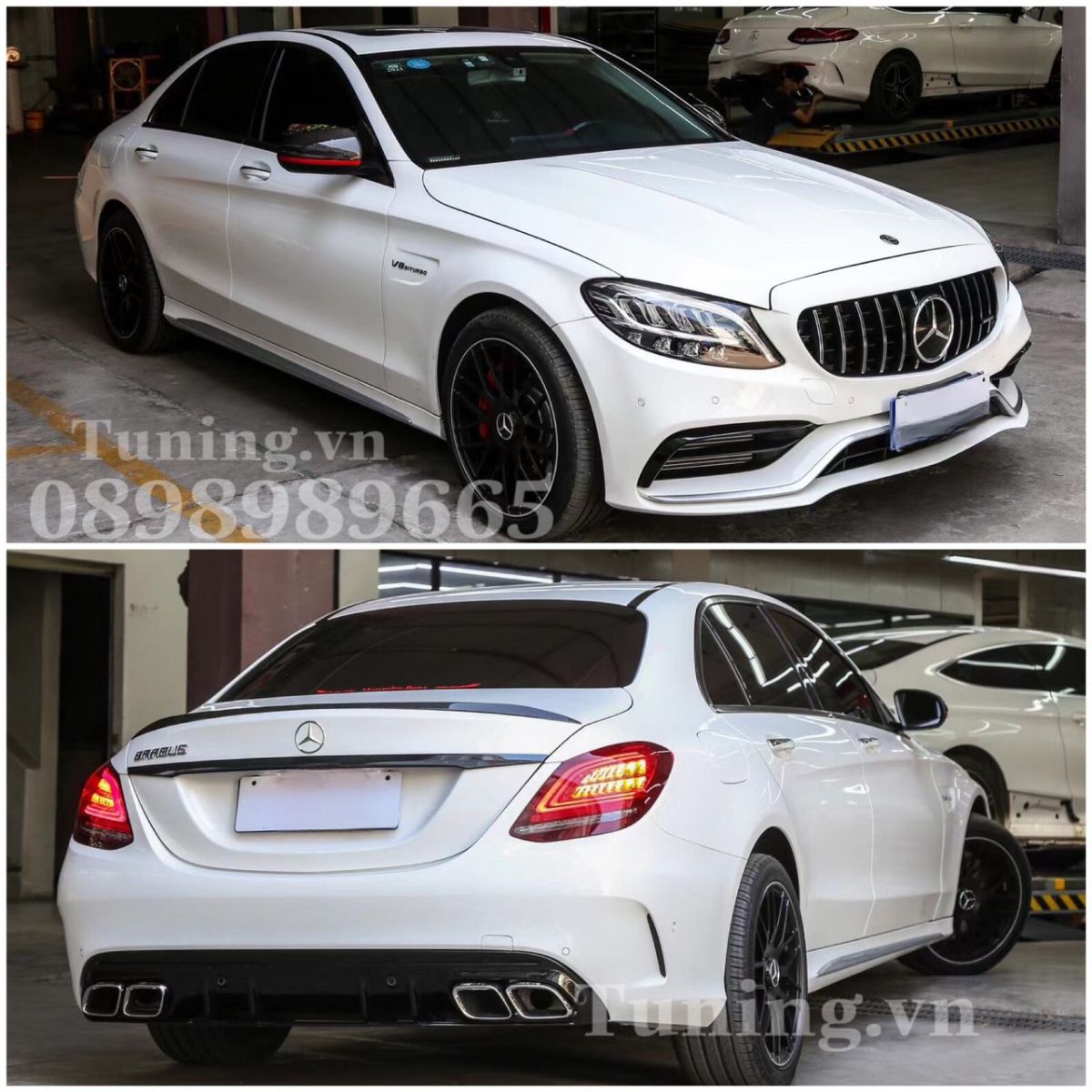chuyên độ body kit mercedes c class